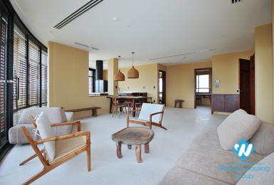 Bright apartment with nice view for rent in Tay Ho District 