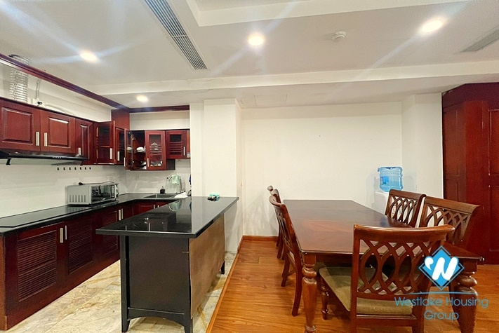 Lake view apartment for rent in Truc Bach area, Ba Dinh District 
