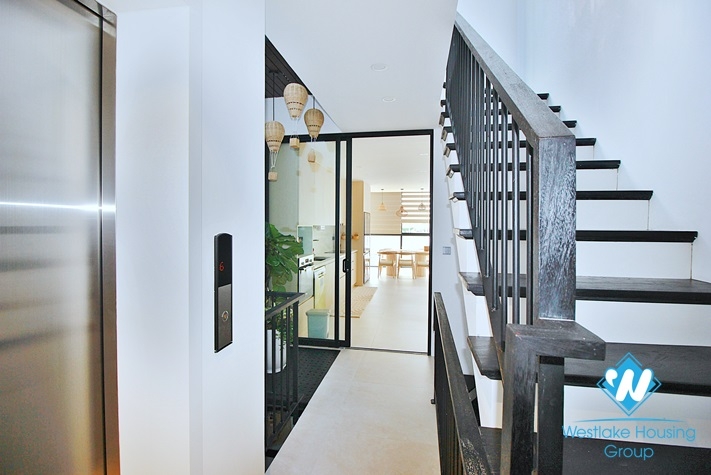 Morden house with elevator for rent in the central of Tay Ho District 