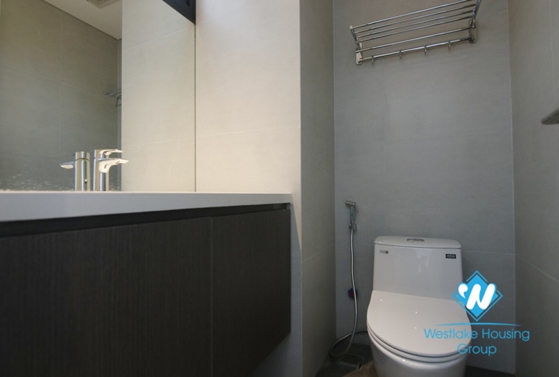 Duplex and lake view one bedroom apartment for rent in Truc Bach st Ba Dinh .