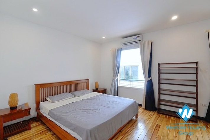 Bright duplex 2 bedrooms apartment for rent in Dang Thai Mai st, Tay Ho