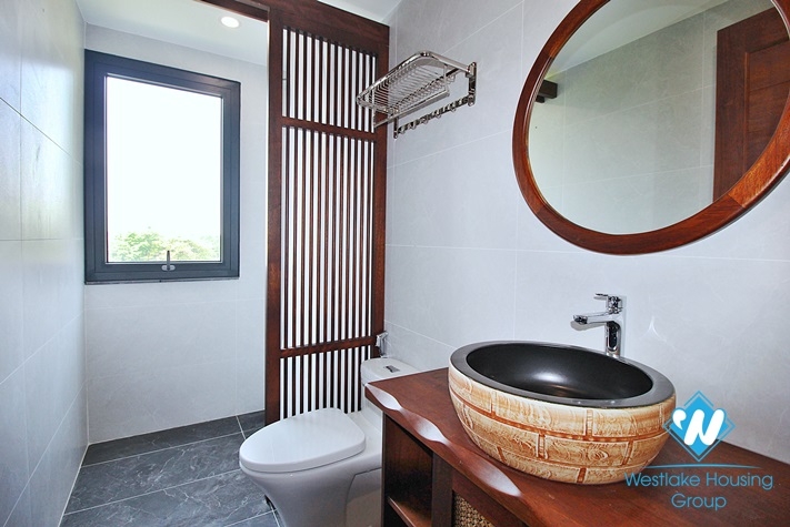 High quality, duplex 4-bedroom apartment for rent in Dang Dai Mai area, Tay Ho, Hanoi