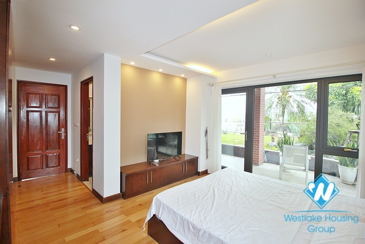 A spacious 2 beds apartment with huge balcony for rent in Au Co st, Tay Ho