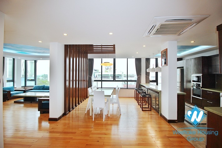 A spacious 2 beds apartment with huge balcony for rent in Au Co st, Tay Ho