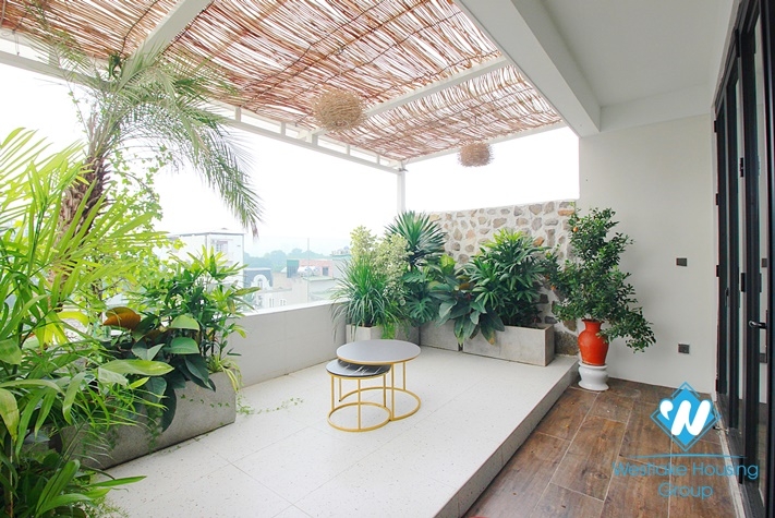 A beautiful three floor apartment for rent in Dang Thai Mai st, Tay Ho District 
