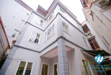 Unfurnished house with front yard for rent in To Ngoc Van street, Tay Ho
