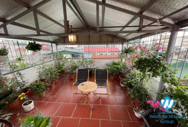 Four beds house with pretty terrace for rent in Dinh Cong st, Hoang Mai, Ha Noi