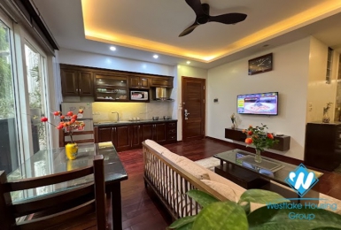 One bedroom bright apartment for rent Kim Ma st,Ba Dinh district 