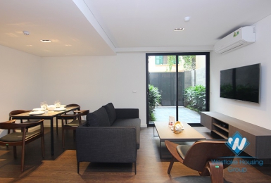 Luxury one bedroom apartment with nice courtyard for rent in Dang Thai Mai area, Tay Ho District  