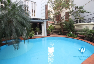 Stunning villa with swimming pool for rent in Tay Ho, Hanoi