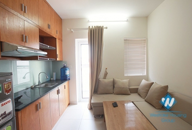 High floor and nice serviced one bedroom apartment for rent in Lac Long Quan