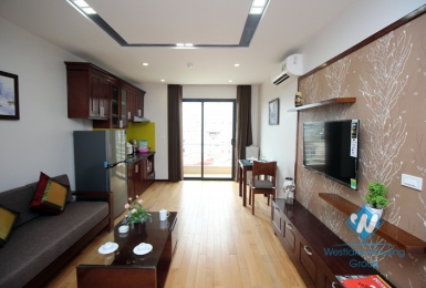 Elegant and well furnished one bedroom serviced apartment for rent in Ba Dinh