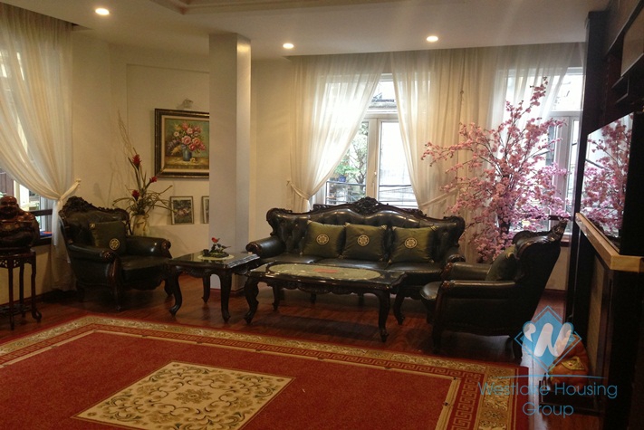 Beautiful house with glass window for lease in Truc Bach, Ba Dinh, Hanoi
