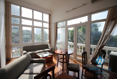 Bright and nice 01 bedroom apartment for rent in Tay Ho area, Hanoi. 