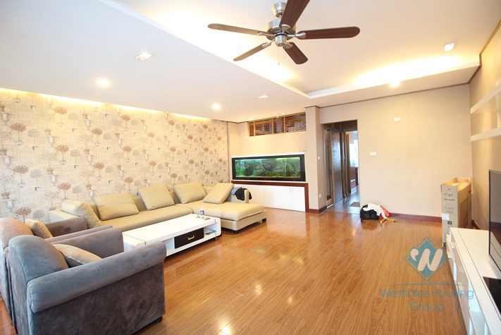 Wonderful duplex apartment for rent with 2 bedrooms and large terrace in Tay Ho, Hanoi 