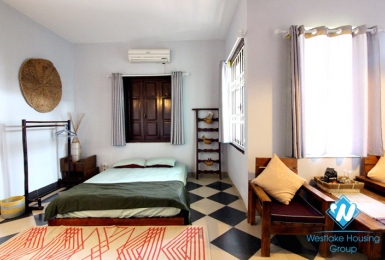 A stylish beautiful studio with lovely balcony for rent in Quang Khanh 