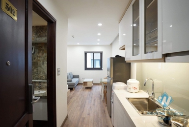 New and clean studio apartment for rent near Japanese Embassy, Ba Dinh district, Ha Noi