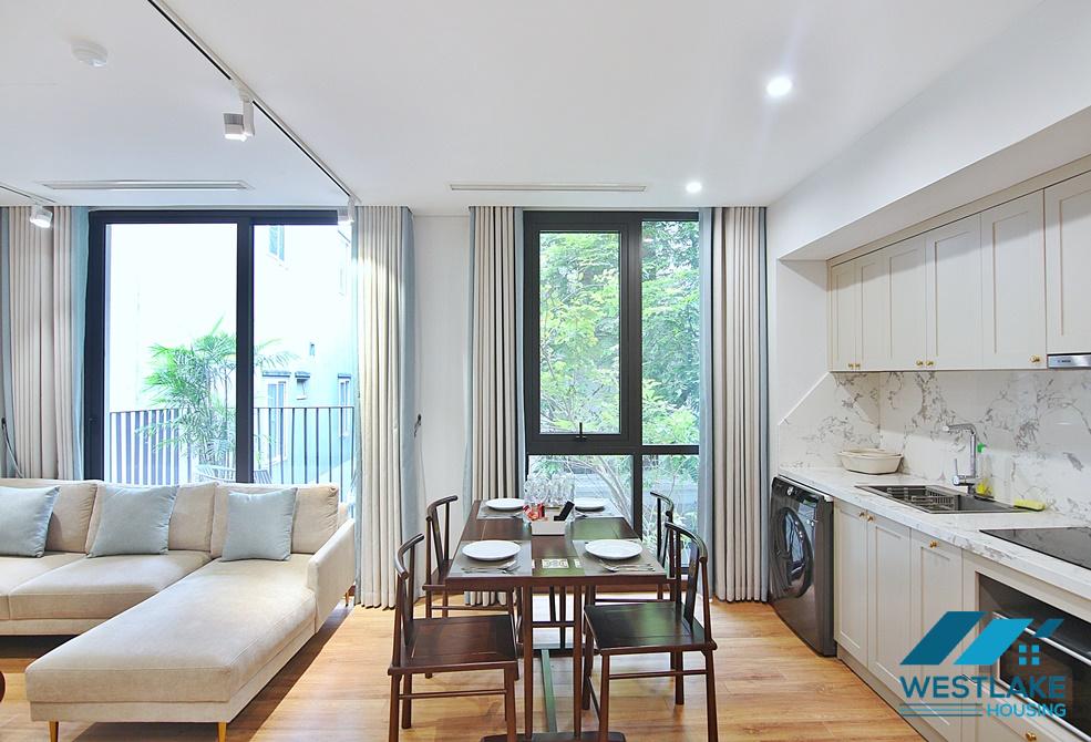 Two bedrooms apartment with green view for rent in Tu Hoa st, Tay Ho