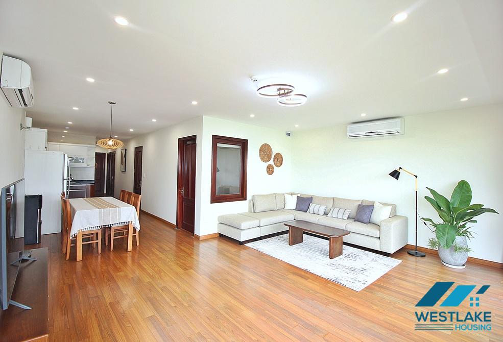 Bright 3 bedroom apartment with lake view for rent in Tay Ho