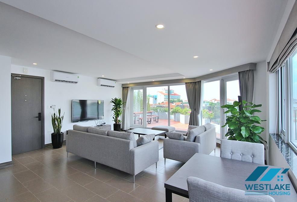 High-end 2 bedrooms with lagre balcony for rent in To Ngoc Van st, Tay Ho