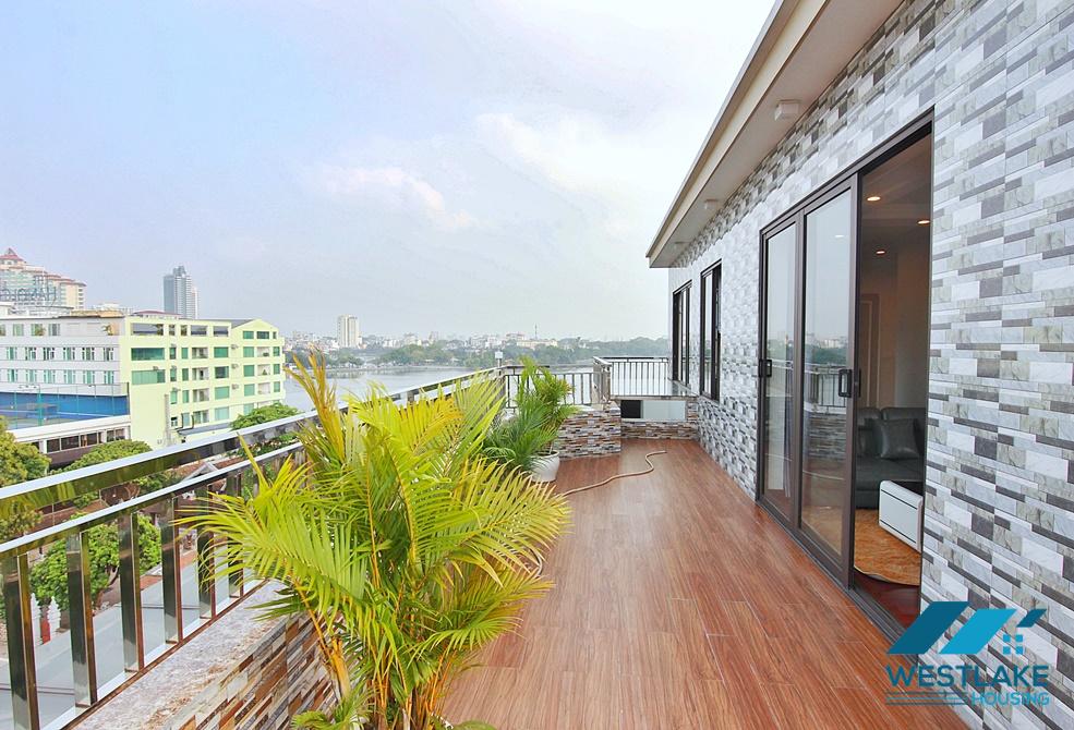 Brand new 01 bedroom with big terrace for rent in Tay Ho, Ha Noi