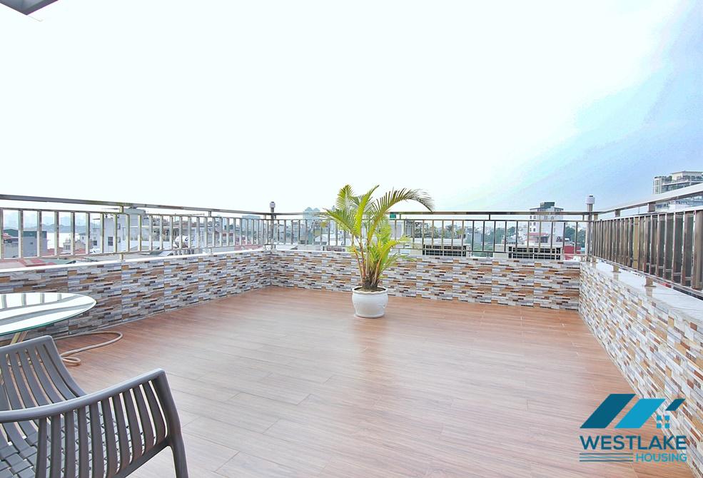 Brand new 01 bedroom with big terrace for rent in Tay Ho, Ha Noi