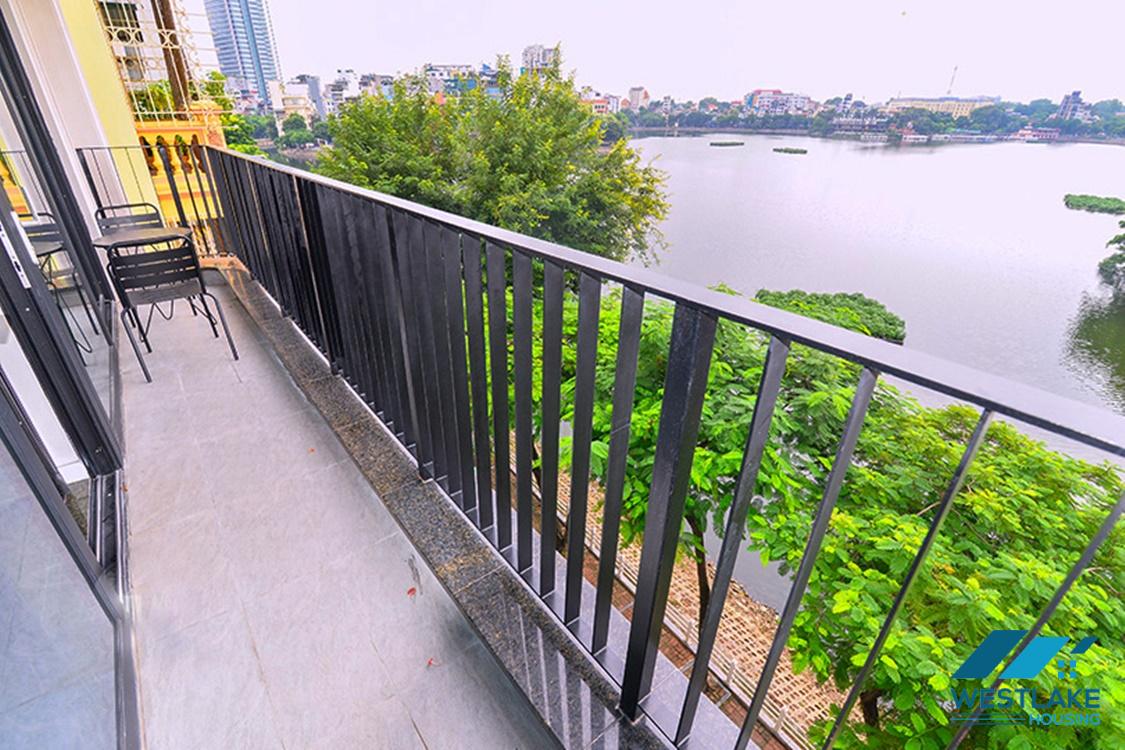 Two bedroom lake view apartment for rent in Truc Bach, Ba Dinh.