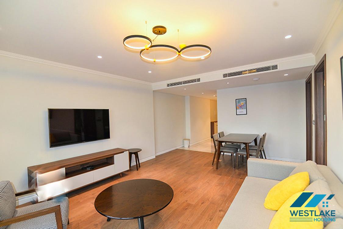 Two bedroom lake view apartment for rent in Truc Bach, Ba Dinh.