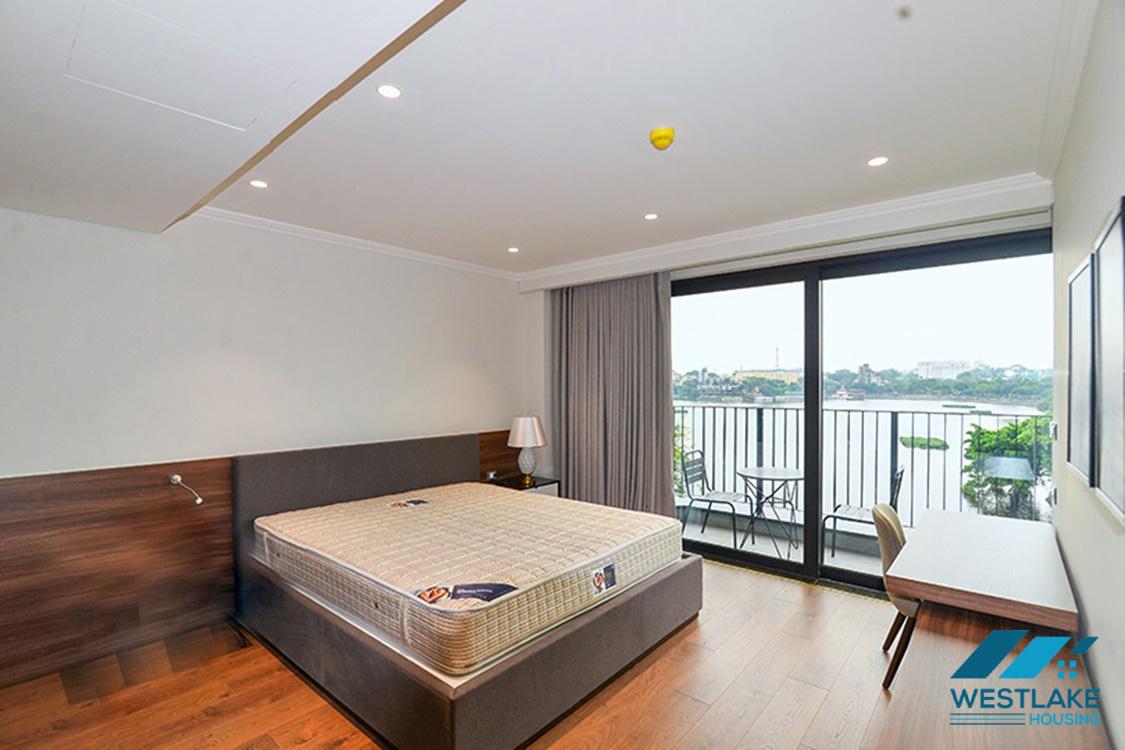 Two bedroom lake view apartment for rent in Truc Bach, Ba Dinh.