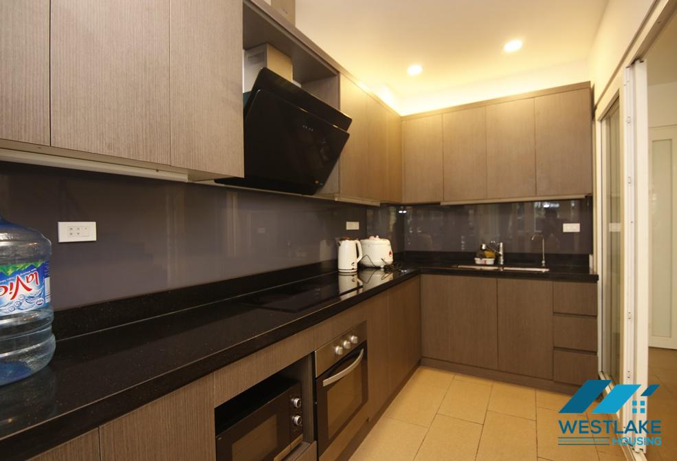 Duplex apartment with small pool fish for rent in alley 12 Dang Thai Mai st, Tay Ho