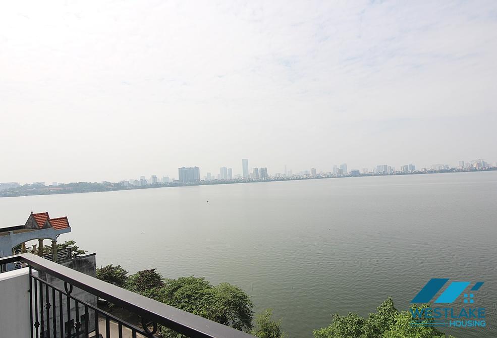 New apartment with lake view for rent in Yen Phu Village, Tay Ho District