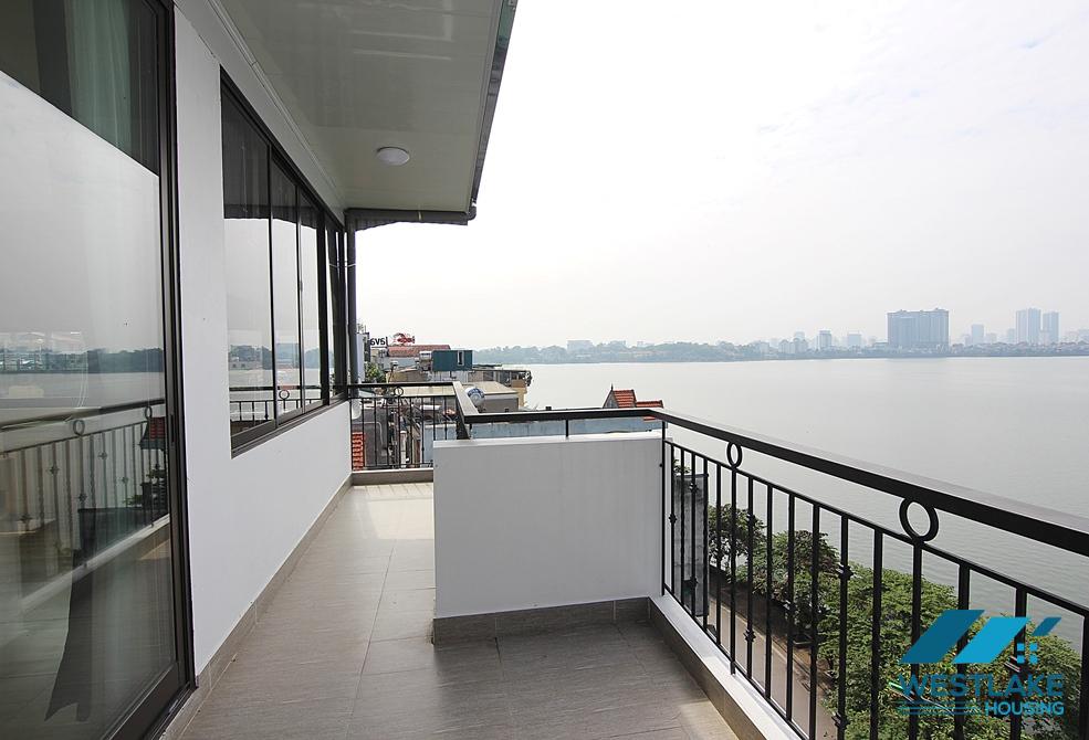 New apartment with lake view for rent in Yen Phu Village, Tay Ho District