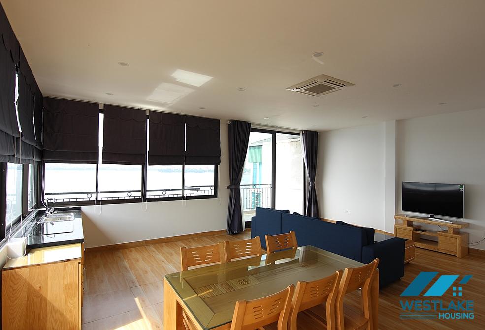 New apartment with lake view for rent in Yen Phu Village, Tay Ho District