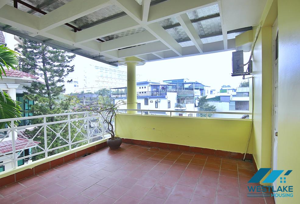 Unfurnished 4 beds house for rent in To Ngoc Van st, Tay Ho district, Ha Noi