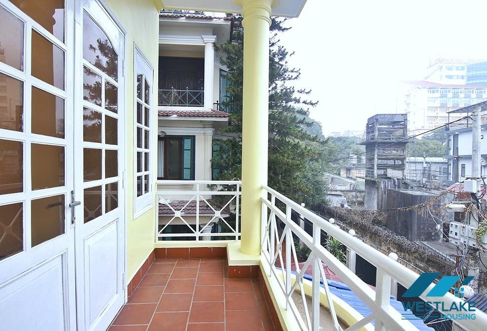 Unfurnished 4 beds house for rent in To Ngoc Van st, Tay Ho district, Ha Noi