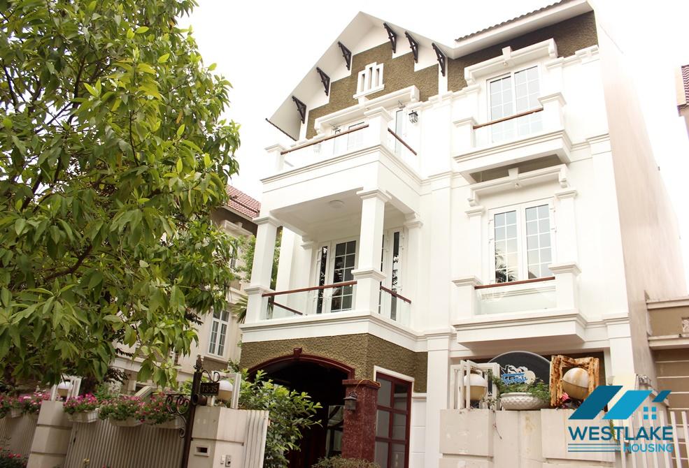 Beautifull house with big garden for rent in Ciputra, Ha Noi