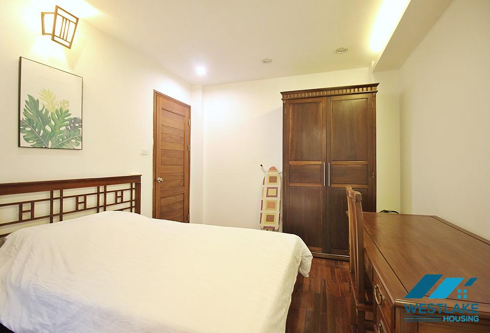 Lake view 03 bedrooms apartment with lakeview for rent in Quang Khanh street, Tay Ho district.