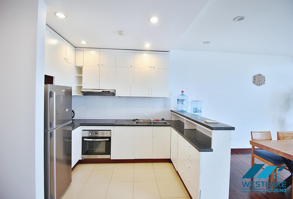 Lake view 03 bedrooms apartment with lakeview for rent in Quang Khanh street, Tay Ho district.