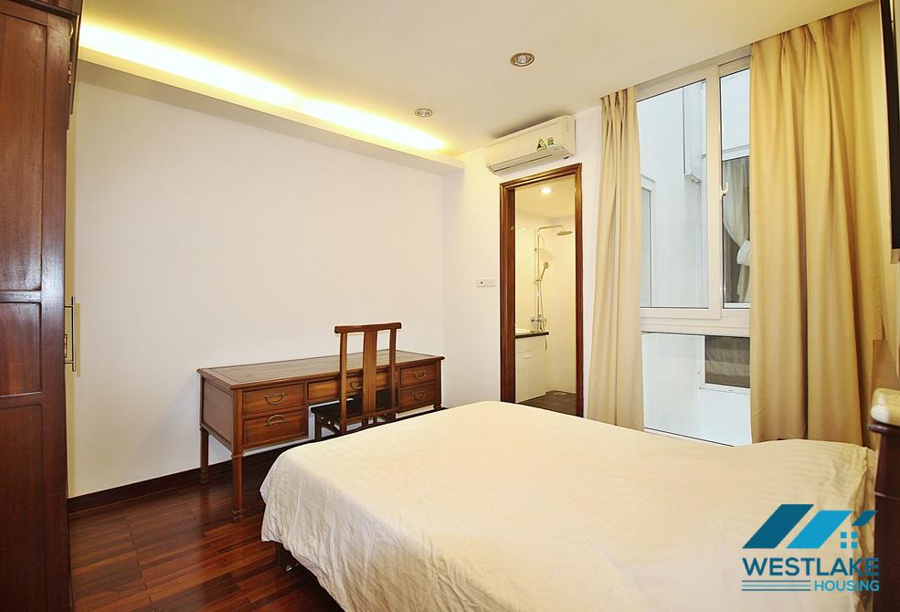 Lake view 03 bedrooms apartment with lakeview for rent in Quang Khanh street, Tay Ho district.