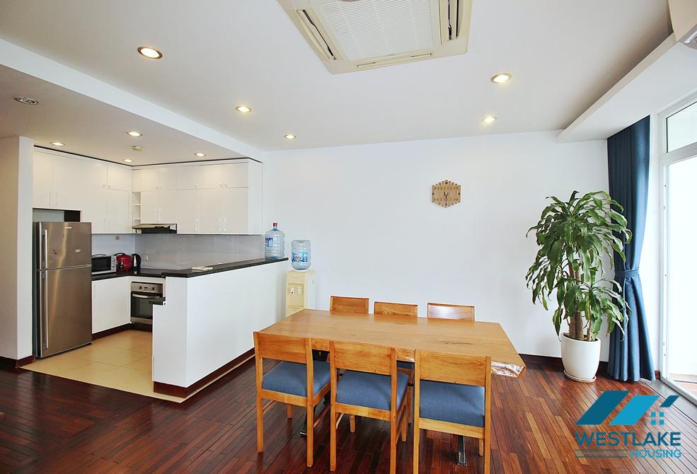 Lake view 03 bedrooms apartment with lakeview for rent in Quang Khanh street, Tay Ho district.