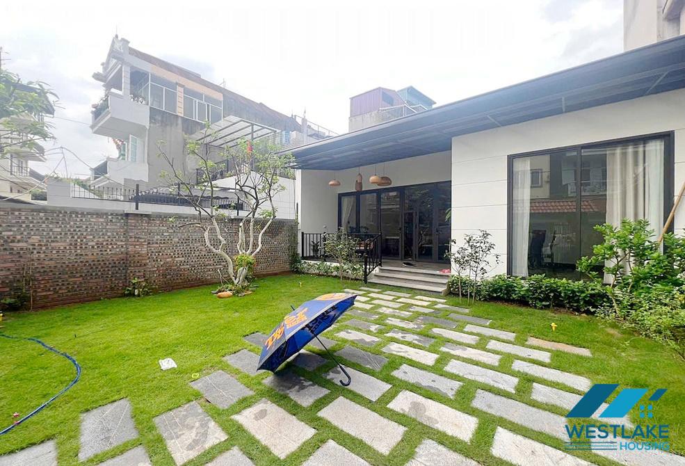 Garden house with one floor for rent in Ngoc Thuy st, Long Bien