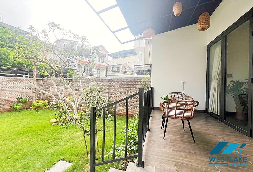 Garden house with one floor for rent in Ngoc Thuy st, Long Bien