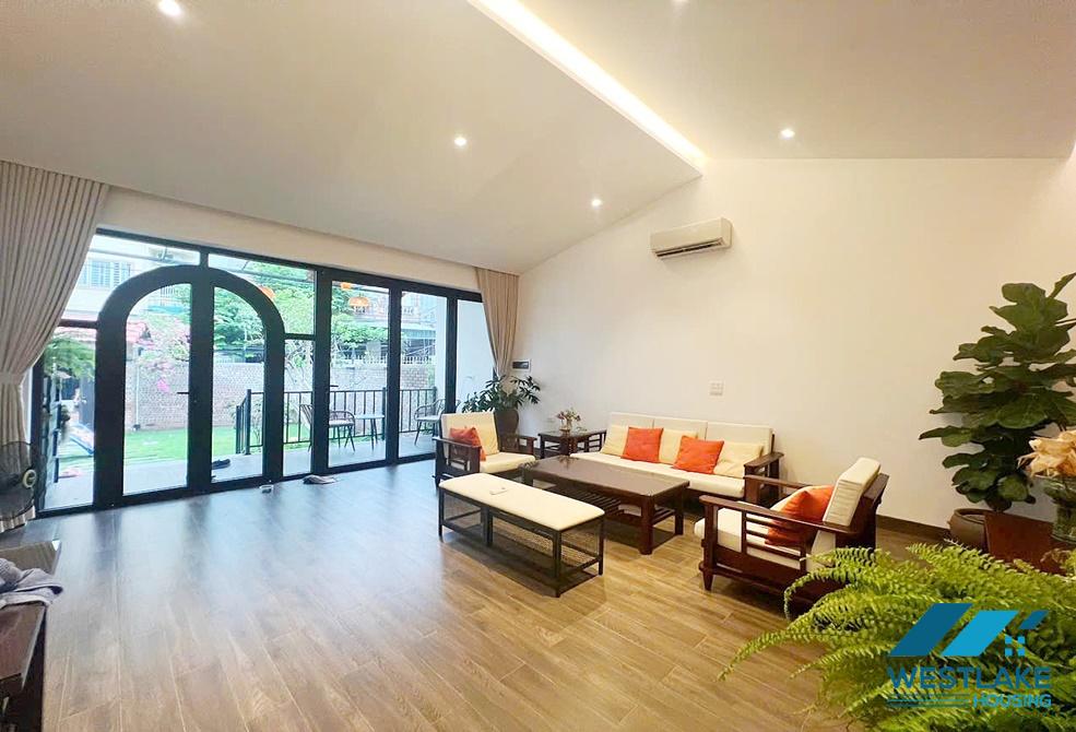 Garden house with one floor for rent in Ngoc Thuy st, Long Bien