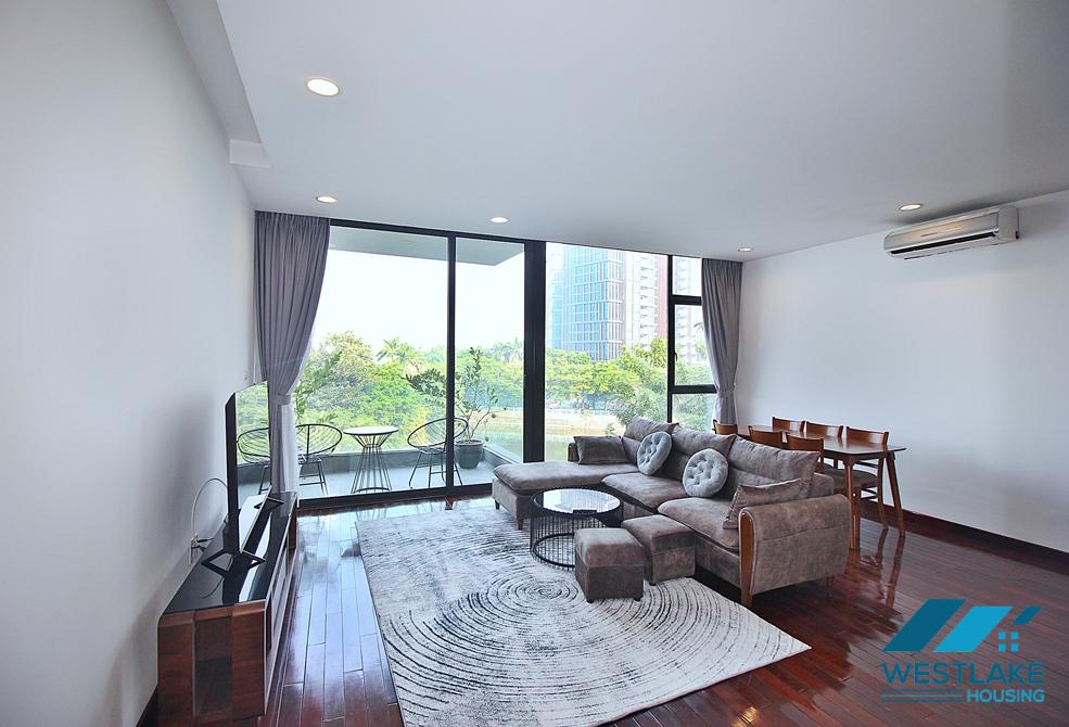 Nice view - Apartment with balcony on the lake for rent in Quang Khanh st, Tay Ho District