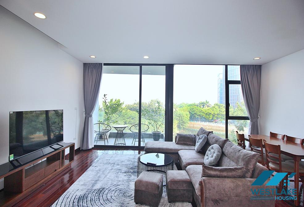 Nice view - Apartment with balcony on the lake for rent in Quang Khanh st, Tay Ho District