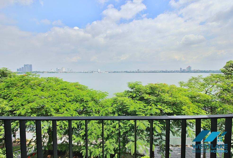 Lake view and brand new 2 beds apartment for rent in Nguyen Dinh Thi st, Tay Ho