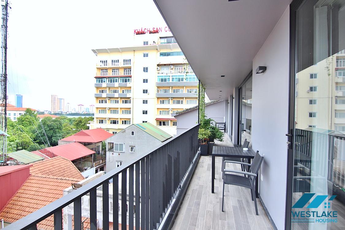 A well-decorated apartment with lake view for rent in To Ngoc Van, Tay Ho, Ha Noi