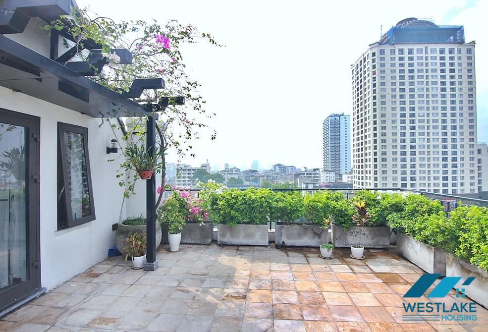 Beautiful 4 bedrooms with big balcony apartment for rent in Tay Ho District