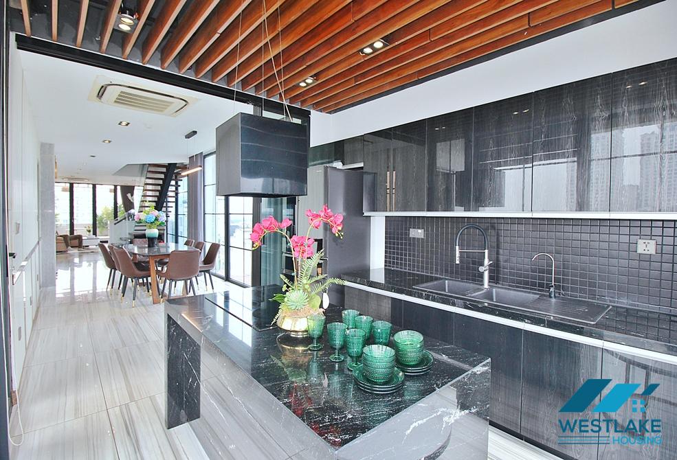 A beautiful three floor apartment for rent in Dang Thai Mai st, Tay Ho District