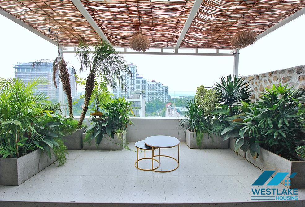 A beautiful three floor apartment for rent in Dang Thai Mai st, Tay Ho District